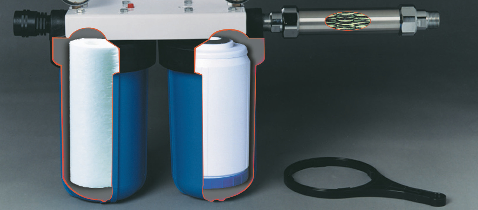 Accessoires YDROKALK - Cartouches, raccords, flexibles, manomètres